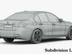 bmw 3-series m sport package 2016 3D Model