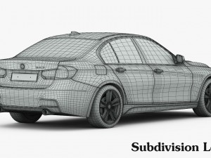 bmw 3-series m sport package 2016 Modèle 3D