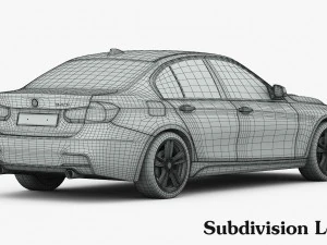 bmw 3-series m sport package 2016 3D Model