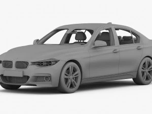 bmw 3-series m sport package 2016 3D Model