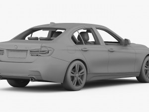 bmw 3-series m sport package 2016 Modèle 3D