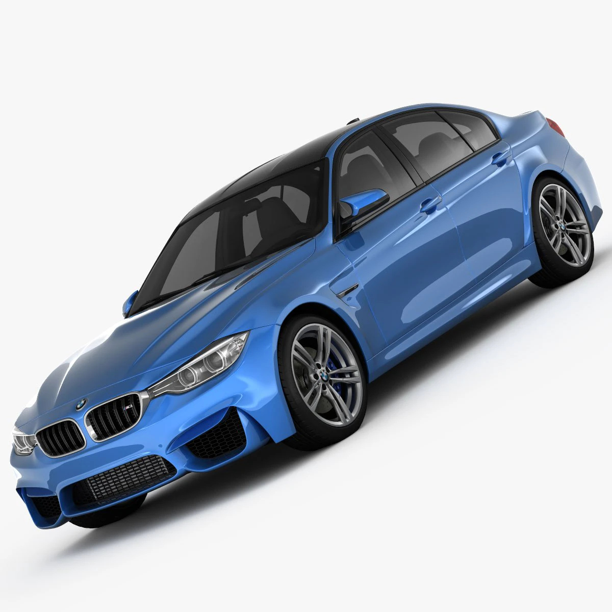 bmw m3 f80 2015 3D Model .c4d .max .obj .3ds .fbx .stl .blend 