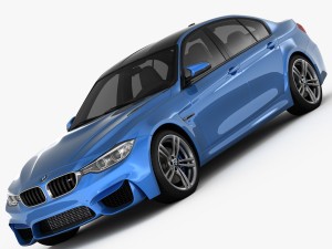 bmw m3 f80 2015 3D Model