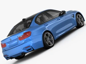 bmw m3 f80 2015 3D Model