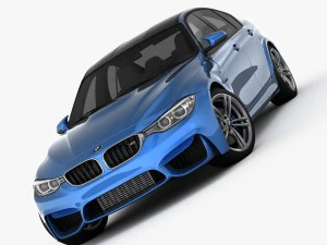 bmw m3 f80 2015 3D Model