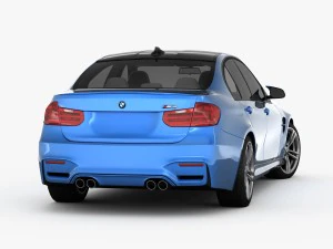 bmw m3 f80 2015 3D Model