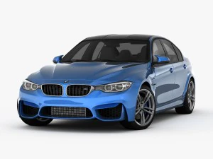 bmw m3 f80 2015 3D Model