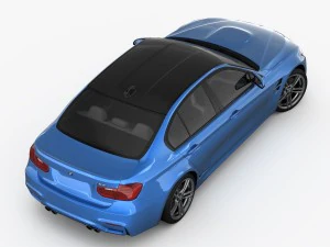 bmw m3 f80 2015 3D Model