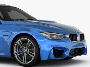 bmw m3 f80 2015 3D Model