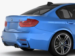 bmw m3 f80 2015 3D Model