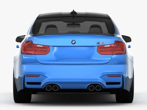 bmw m3 f80 2015 3D Model