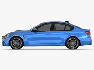 bmw m3 f80 2015 3D Model