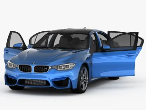 bmw m3 f80 2015 3D Model