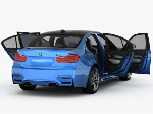 bmw m3 f80 2015 3D Model