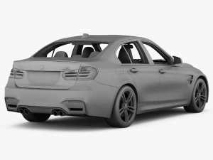 bmw m3 f80 2015 3D Model