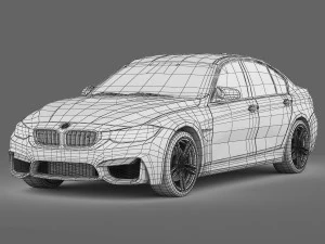 bmw m3 f80 2015 3D Model