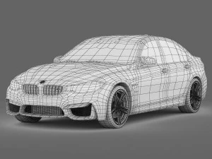 bmw m3 f80 2015 3D Model
