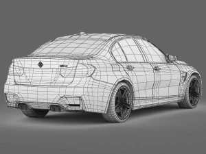 bmw m3 f80 2015 3D Model