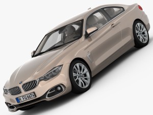 bmw 4 series f32 modern line 2014 3D Model