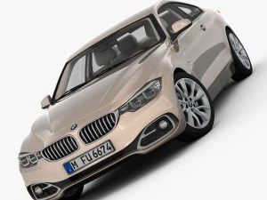 bmw serie 4 f32 linea moderna 2014 Modello 3D