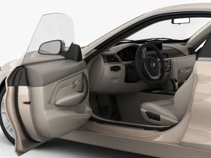 bmw serie 4 f32 linea moderna 2014 Modello 3D