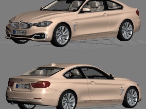 bmw 4 series f32 modern line 2014 Modèle 3D