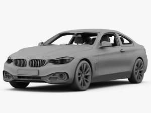 bmw serie 4 f32 linea moderna 2014 Modello 3D