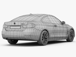 bmw serie 4 f32 linea moderna 2014 Modello 3D