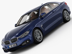 bmw 4 series f32 luxury line 2014 3D Model