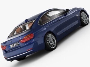 bmw 4 series f32 luxury line 2014 Model 3D