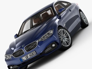 bmw 4 series f32 luxury line 2014 Model 3D