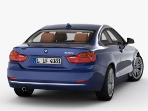 bmw 4 series f32 luxury line 2014 Model 3D