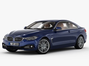 bmw 4 series f32 luxury line 2014 Model 3D