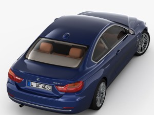 bmw 4 series f32 luxury line 2014 Model 3D