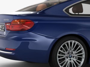 bmw 4 series f32 luxury line 2014 Model 3D