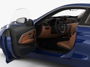 bmw 4 series f32 luxury line 2014 Model 3D