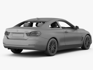 bmw 4 series f32 luxury line 2014 Model 3D