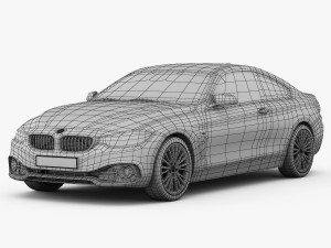 bmw 4 series f32 luxury line 2014 Model 3D