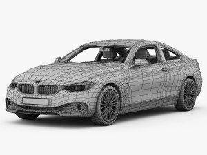bmw 4 series f32 luxury line 2014 Model 3D