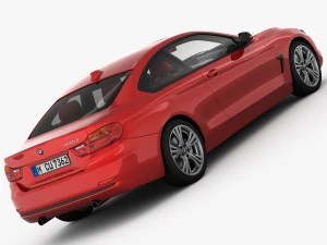 bmw 4 series f32 sport line 2014 3D Model