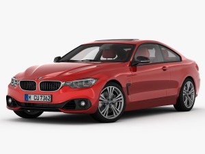 bmw 4 series f32 sport line 2014 Modello 3D