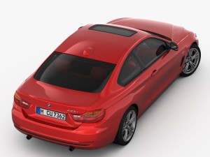 bmw 4 series f32 sport line 2014 Modello 3D