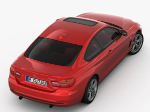 bmw 4 series f32 sport line 2014 3D Model