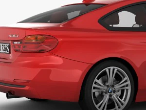 bmw 4 series f32 sport line 2014 3D Model