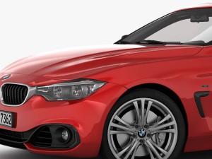 bmw 4 series f32 sport line 2014 Modello 3D