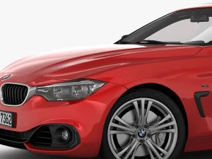 bmw 4 series f32 sport line 2014 3D Model