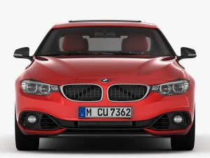 bmw 4 series f32 sport line 2014 3D Model