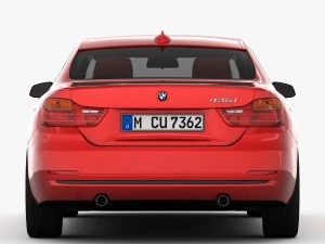 bmw 4 series f32 sport line 2014 3D Model