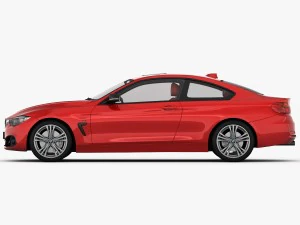 bmw 4 series f32 sport line 2014 3D Model