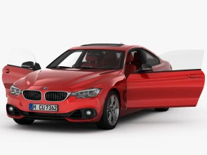 bmw 4 series f32 sport line 2014 3D Model